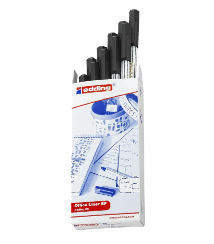 MARCADOR EDDING  89 NEGRO  PF 0.3