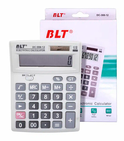 CALCULADORA BESTER  BLT 308 MESA12 DIG DC-308