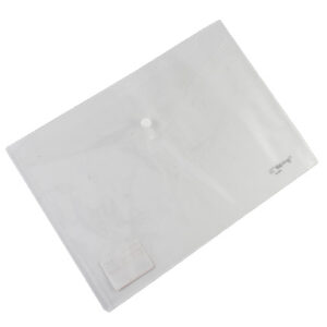 SOBRES PLASTICOS C/BROCHE A-4 YALONG BLANCO (12)