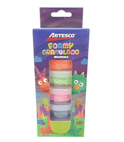 CERAMICA ARTESCO GRANULADA NEON 20 GR X 6 COL.