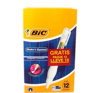 BOLIGRAFO CORRECTOR BIC X 12+3 PAGA 12 LLEVA 15