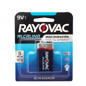 PILAS ALKALINAS RAYOVAC BATERIA 9V (12-48)