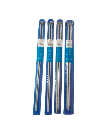 AGUJONES PARA TEJER 3 AGUJONES PARA TEJER 3.5 MM X 35CM